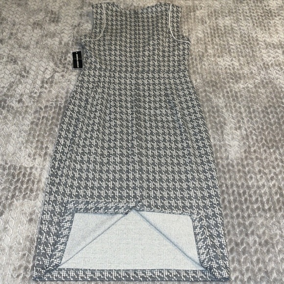 NWT Donna Morgan Sleeveless Dress/Sheath. Gray & White Houndstooth Pattern. SZ10 - Picture 13 of 13